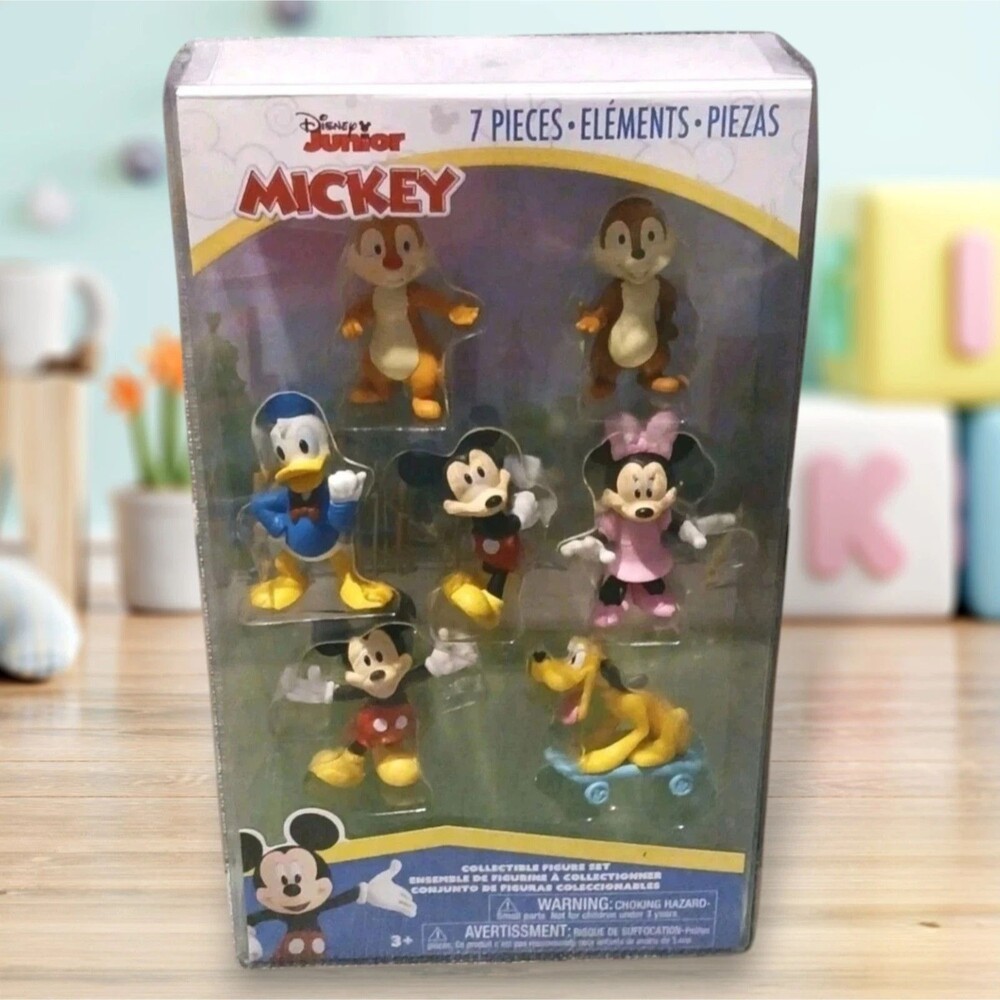 Disney Junior Mickey Mouse Funhouse 7 Piece Collectible Figure Set Just Play New